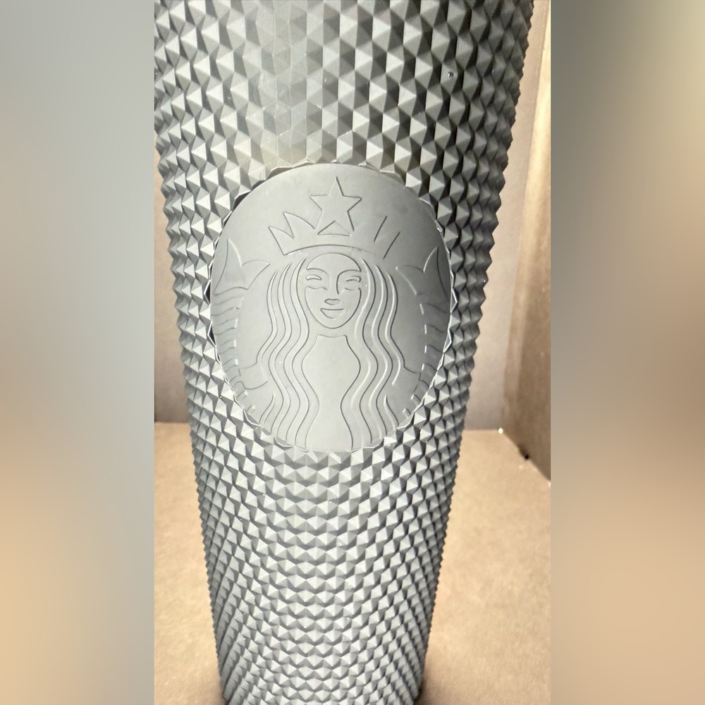Starbucks Matte Black Studded Tumbler with Embossed Siren, 24oz.